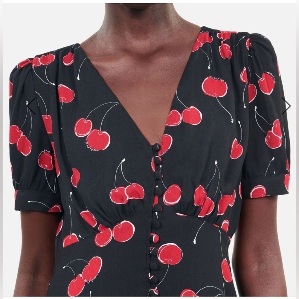 The Kooples Cherry Printed Midi Dress 
New - Picture 4 of 10